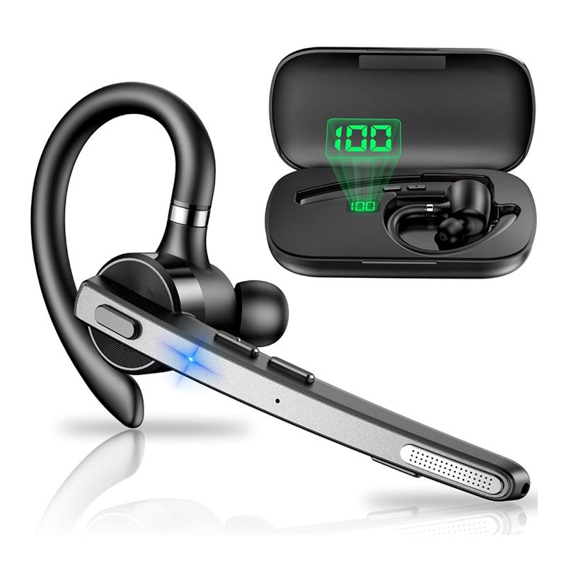 Бездротова bluetooth гарнітура G9 з функцією подвійного шумоподавлення та зарядним кейсом Бездротова bluetooth гарнітура G9 з функцією подвійного шумоподавлення та зарядним кейсом