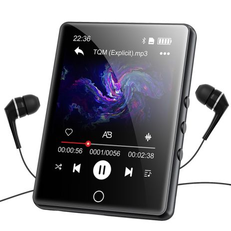 MP3 плеєр A6 Bluetooth Hi-Fi 32Gb з повним сенсорним екраном, FM радіо та диктофоном MP3 плеєр A6 Bluetooth Hi-Fi 32Gb з повним сенсорним екраном, FM радіо та диктофоном