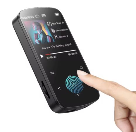 MP3 плеєр BJ-M9 Bluetooth 5.2 Hi-Fi 32Gb з сенсорним екраном, кліпсою, FM радіо та диктофоном MP3 плеєр BJ-M9 Bluetooth 5.2 Hi-Fi 32Gb з сенсорним екраном, кліпсою, FM радіо та диктофоном