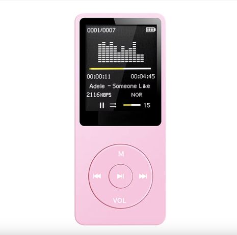 MP3 плеєр 01B 32Gb з РК-дисплеєм, вбудованим динаміком, FM радіо та диктофоном Rose MP3 плеєр 01B 32Gb з РК-дисплеєм, вбудованим динаміком, FM радіо та диктофоном Rose