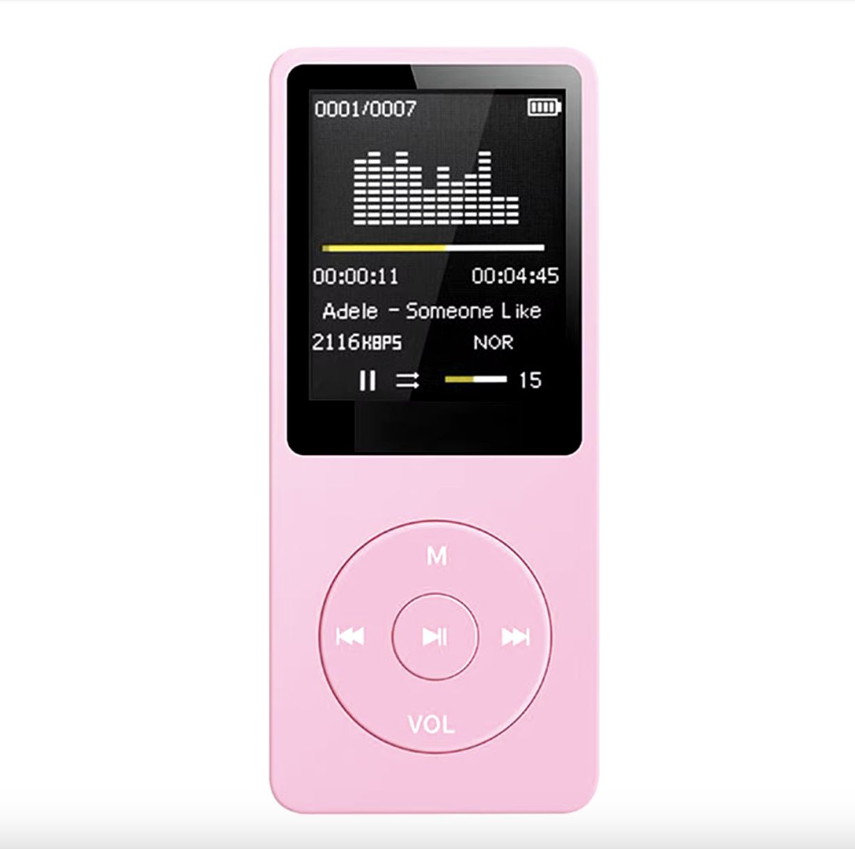 MP3 плеєр 01B 32Gb з РК-дисплеєм, вбудованим динаміком, FM радіо та диктофоном Rose MP3 плеєр 01B 32Gb з РК-дисплеєм, вбудованим динаміком, FM радіо та диктофоном Rose