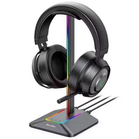Підставка для ігрових навушників New Bee Z8 з RGB підсвічуванням Black Підставка для ігрових навушників New Bee Z8 з RGB підсвічуванням Black