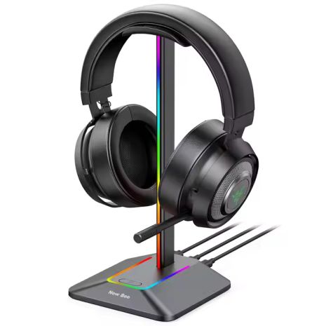Подставка для игровых наушников New Bee Z8 с RGB подсветкой Black Подставка для игровых наушников New Bee Z8 с RGB подсветкой Black