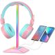 Подставка для игровых наушников New Bee Z8 с RGB подсветкой Pink