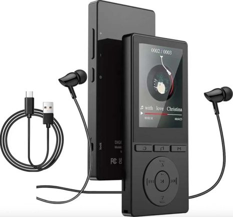 MP3 плеєр з Bluetooth 5.0, 2.4" екраном, HiFi звуком, FM-радіо та диктофоном, до 20 годин роботи SM-56 Чорний MP3 плеєр з Bluetooth 5.0, 2.4" екраном, HiFi звуком, FM-радіо та диктофоном, до 20 годин роботи SM-56 Чорний