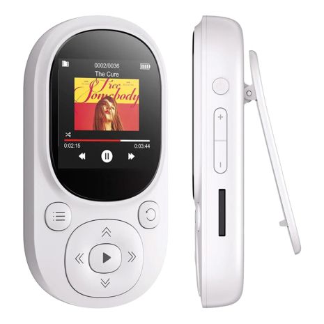 MP3 плеєр A11 Bluetooth Hi-Fi 32Gb з кліпсою, FM радіо та диктофоном White MP3 плеєр A11 Bluetooth Hi-Fi 32Gb з кліпсою, FM радіо та диктофоном White