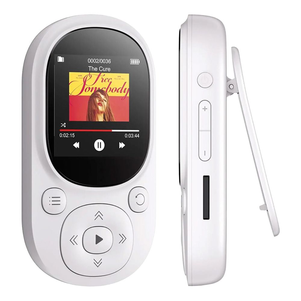 MP3 плеєр A11 Bluetooth Hi-Fi 32Gb з кліпсою, FM радіо та диктофоном White MP3 плеєр A11 Bluetooth Hi-Fi 32Gb з кліпсою, FM радіо та диктофоном White