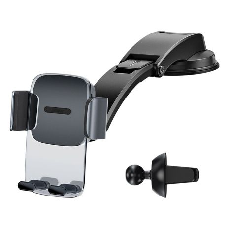 Автодержатель для телефона Baseus Easy Control Clamp Car Mount Holder A Set Черный