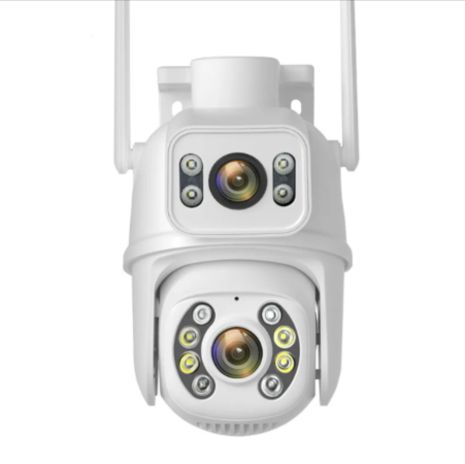 Вулична поворотна відеокамера WiFi ICC-S4 8MP Dual Lens Вулична поворотна відеокамера WiFi ICC-S4 8MP Dual Lens