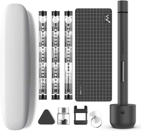 Акумуляторна викрутка Wowstick 1F+ 64 в 1 зі світлодіодним підсвічуванням та магнітним килимком