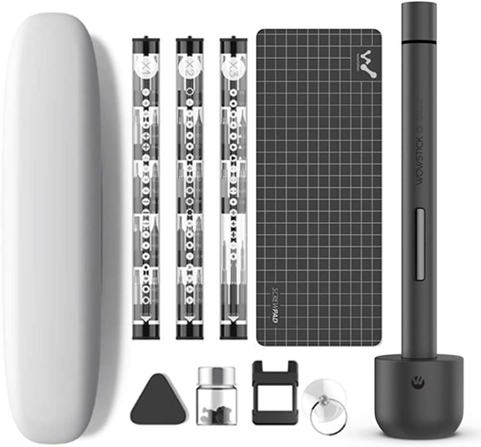 Акумуляторна викрутка Wowstick 1F+ 64 в 1 зі світлодіодним підсвічуванням та магнітним килимком Акумуляторна викрутка Wowstick 1F+ 64 в 1 зі світлодіодним підсвічуванням та магнітним килимком