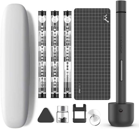 Акумуляторна викрутка Wowstick 1F+ 64 в 1 зі світлодіодним підсвічуванням та магнітним килимком Акумуляторна викрутка Wowstick 1F+ 64 в 1 зі світлодіодним підсвічуванням та магнітним килимком