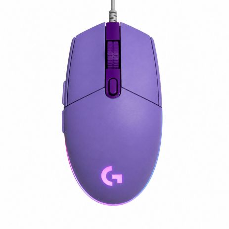 Ігрова миша Logitech G102 Lightsync, дротова, 8000 DPI, RGB-підсвічування, 6 кнопок, Lilac