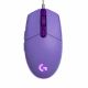 Ігрова миша Logitech G102 Lightsync, дротова, 8000 DPI, RGB-підсвічування, 6 кнопок, Lilac