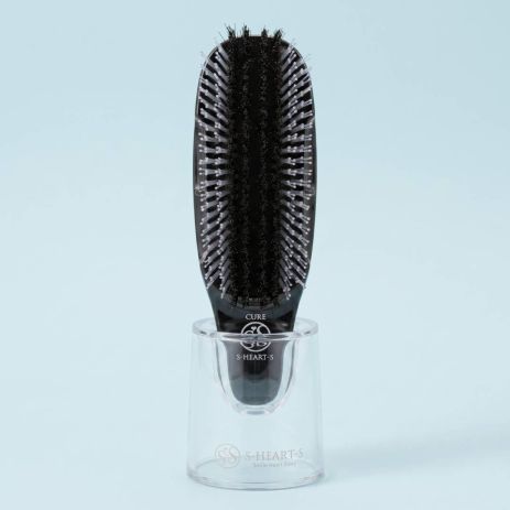 Японская щетка S-Heart-S Scalp Brush Cure для нанесения уходовых средств на волосы, черная