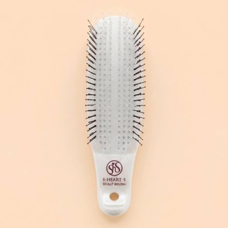 Японська S-Heart-S Scalp Brush Com Regular The Shampoo щітка для шкіри голови, біла