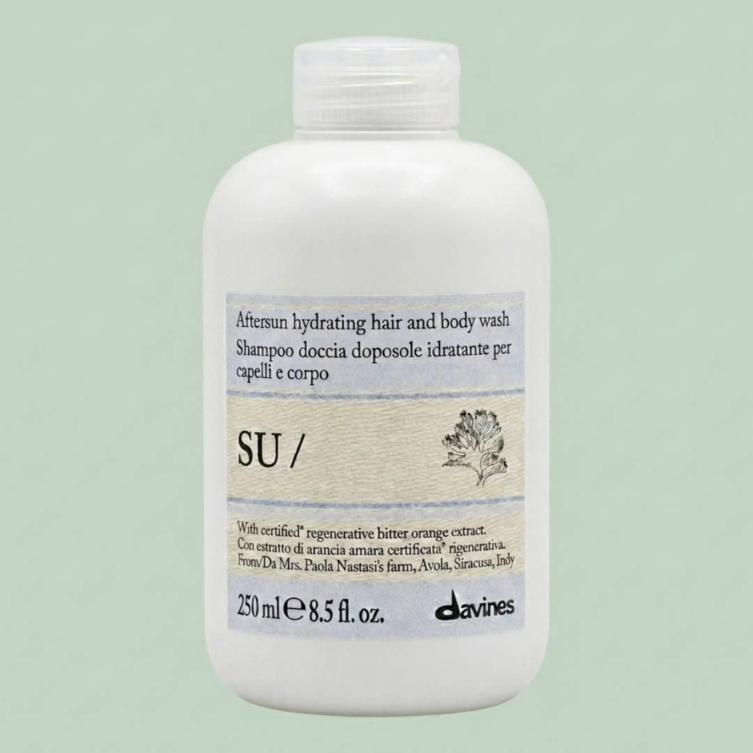 Відновлюючий шампунь Davines SU Hair And Body Wash для тіла і волосся після сонця, 250 мл Відновлюючий шампунь Davines SU Hair And Body Wash для тіла і волосся після сонця, 250 мл