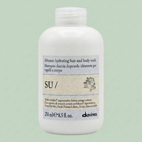 Відновлюючий шампунь Davines SU Hair And Body Wash для тіла і волосся після сонця, 250 мл