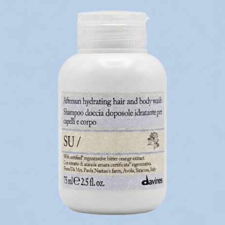 Відновлюючий шампунь Davines SU Hair And Body Wash для тіла і волосся після сонця, 75 мл