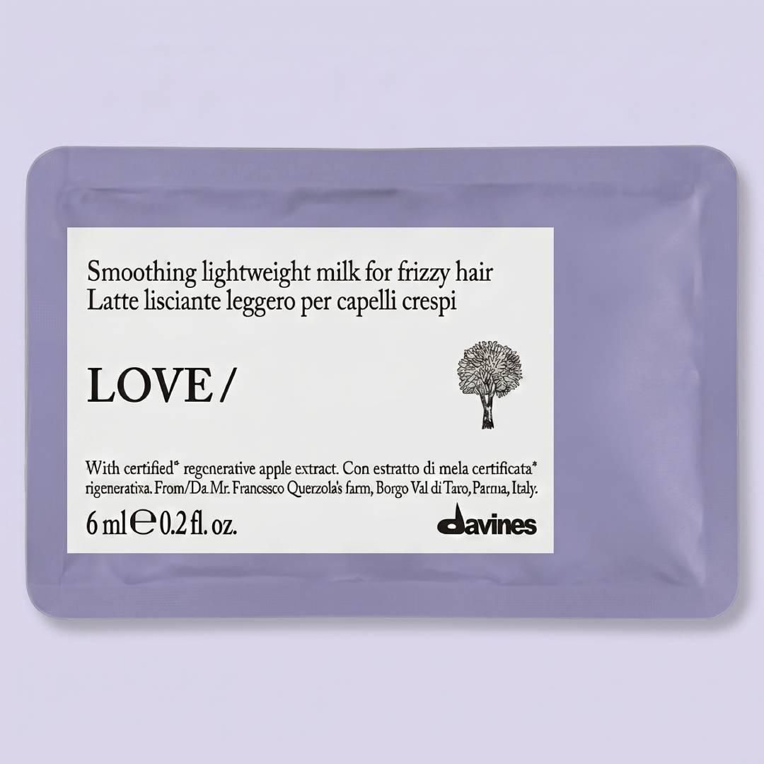Молочко Davines Love Smoothing Milk для гладкості неслухняного волосся, саше 6 мл Молочко Davines Love Smoothing Milk для гладкості неслухняного волосся, саше 6 мл