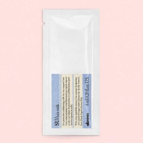 Молочко-кондиціонер Davines SU Hair Milk для зволоження і захисту волосся після сонця, саше 6 мл Молочко-кондиціонер Davines SU Hair Milk для зволоження і захисту волосся після сонця, саше 6 мл