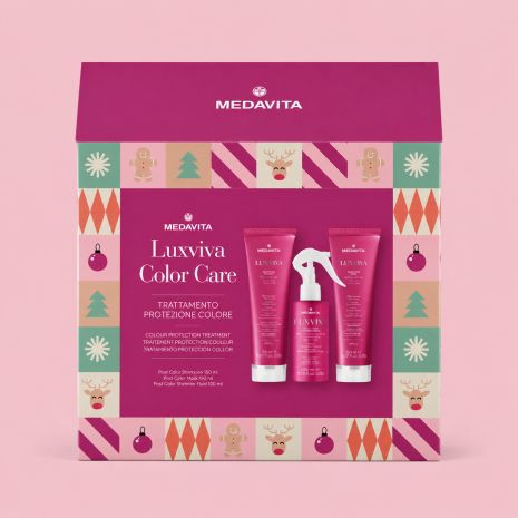 Подарунковий набір Medavita Luxviva Color Care шампунь, маска і флюїд для фарбованого волосся 150/150/100 мл Подарунковий набір Medavita Luxviva Color Care шампунь, маска і флюїд для фарбованого волосся 150/150/100 мл