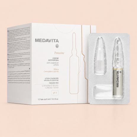 Активний лосьеон Medavita Puroxine Anti-Dandruff Lotion против перхоти, упаковка 12х6 мл
