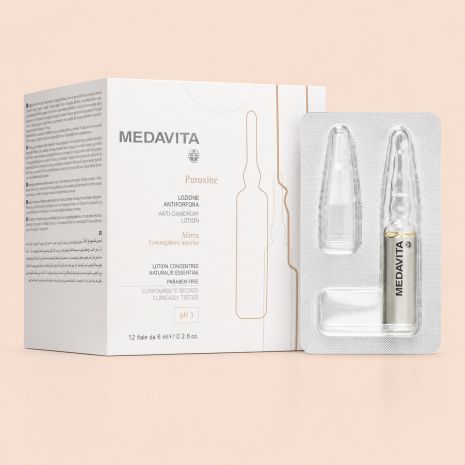 Активний лосьеон Medavita Puroxine Anti-Dandruff Lotion против перхоти, упаковка 12х6 мл