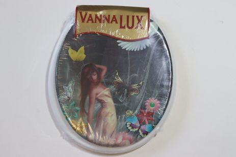 Мягкая крышка-сиденье для унитаза Vanna Lux Турция белая w504-9 Мягкая крышка-сиденье для унитаза Vanna Lux Турция белая w504-9
