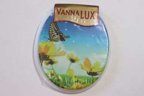 Біла м'яка кришка- сидіння для унітазу Vanna Lux Туреччина w504-16