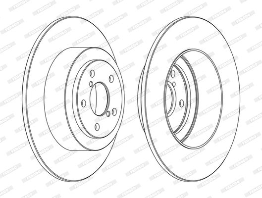 Диск гальмівний SUBARU IMPREZA, FERODO (DDF1647C) Диск гальмівний SUBARU IMPREZA, FERODO (DDF1647C)
