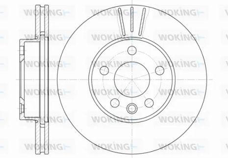 Диск тормозной SEAT ALHAMBRA, FORD GALAXY, WOKING (D649610)