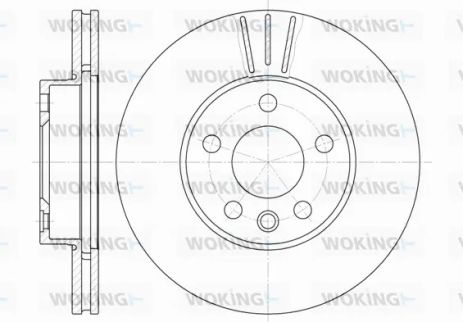 Диск тормозной SEAT ALHAMBRA, FORD GALAXY, WOKING (D649610) Диск тормозной SEAT ALHAMBRA, FORD GALAXY, WOKING (D649610)