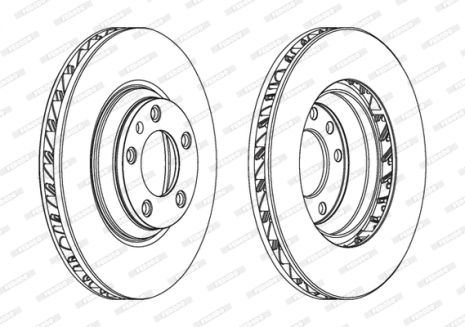 Диск тормозной AUDI Q7, VW TOUAREG, FERODO (DDF1408LC1)