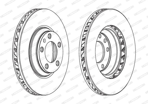 Диск тормозной AUDI Q7, VW TOUAREG, FERODO (DDF1408LC1) Диск тормозной AUDI Q7, VW TOUAREG, FERODO (DDF1408LC1)