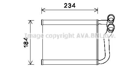 Теплообменник, отопление салона, HYUNDAI ACCENT, AVA COOLING (HY6253)