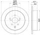 Диск тормозной LEXUS RX, TOYOTA HIGHLANDER, JAPAN PARTS (DP268C)