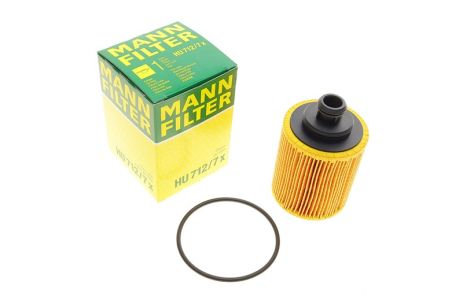 Фильтр масляный, MANN-FILTER (HU7127X)