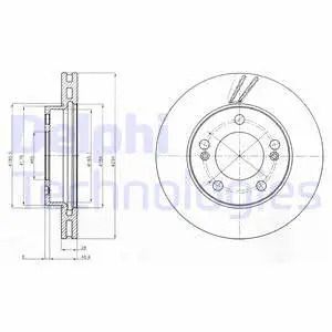 Диск тормозной DAEWOO REXTON, SSANGYONG REXTON, DELPHI (BG4206) Диск тормозной DAEWOO REXTON, SSANGYONG REXTON, DELPHI (BG4206)