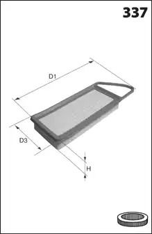 DP1110.10.0159 Drive+ Фільтр повітря DP1110.10.0159 Drive+ Фільтр повітря