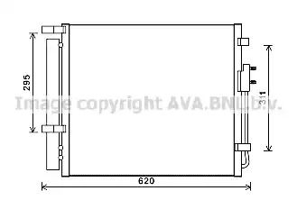 Конденсатор, кондиционер HY5343D HYUNDAI Конденсатор, кондиционер HY5343D HYUNDAI