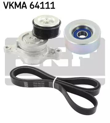 Поликлиновой ременный комплект, MAZDA 2, SKF (VKMA64111)