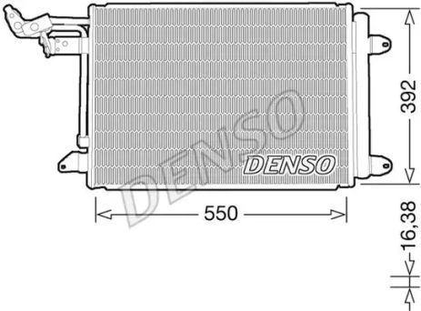 Радіатор кондиціонера, DENSO (DCN32032) Радіатор кондиціонера, DENSO (DCN32032)