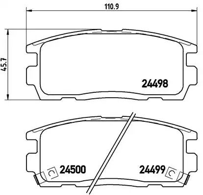Колодка гальм. диск. CHEVROLET CAPTIVA задн. (вир-во BREMBO) Колодка гальм. диск. CHEVROLET CAPTIVA задн. (вир-во BREMBO)