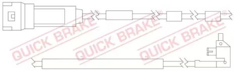 WS 0129 A QUICK BRAKE Датчик зносу гальмівних колодок WS 0129 A QUICK BRAKE Датчик зносу гальмівних колодок