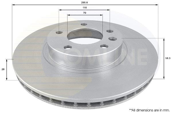 Диск тормозной VAUXHALL OMEGA, OPEL OMEGA, COMLINE (ADC1118V) Диск тормозной VAUXHALL OMEGA, OPEL OMEGA, COMLINE (ADC1118V)