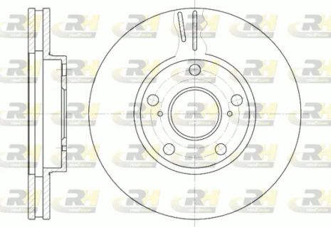 Диск гальмівний LEXUS ES, TOYOTA CAMRY, ROAD HOUSE (684210)