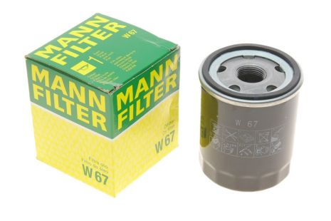 Фильтр масла, MANN-FILTER (W67)