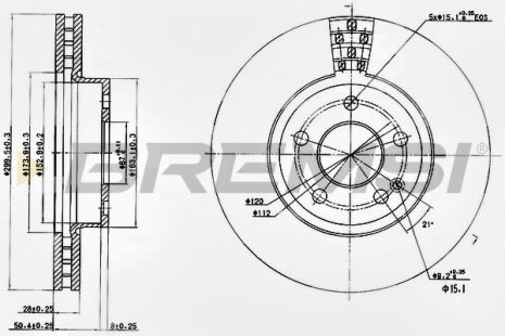 Диск тормозной MERCEDES-BENZ V-CLASS, BREMSI (CD7203V) Диск тормозной MERCEDES-BENZ V-CLASS, BREMSI (CD7203V)