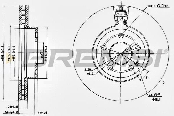 Диск тормозной MERCEDES-BENZ V-CLASS, BREMSI (CD7203V) Диск тормозной MERCEDES-BENZ V-CLASS, BREMSI (CD7203V)